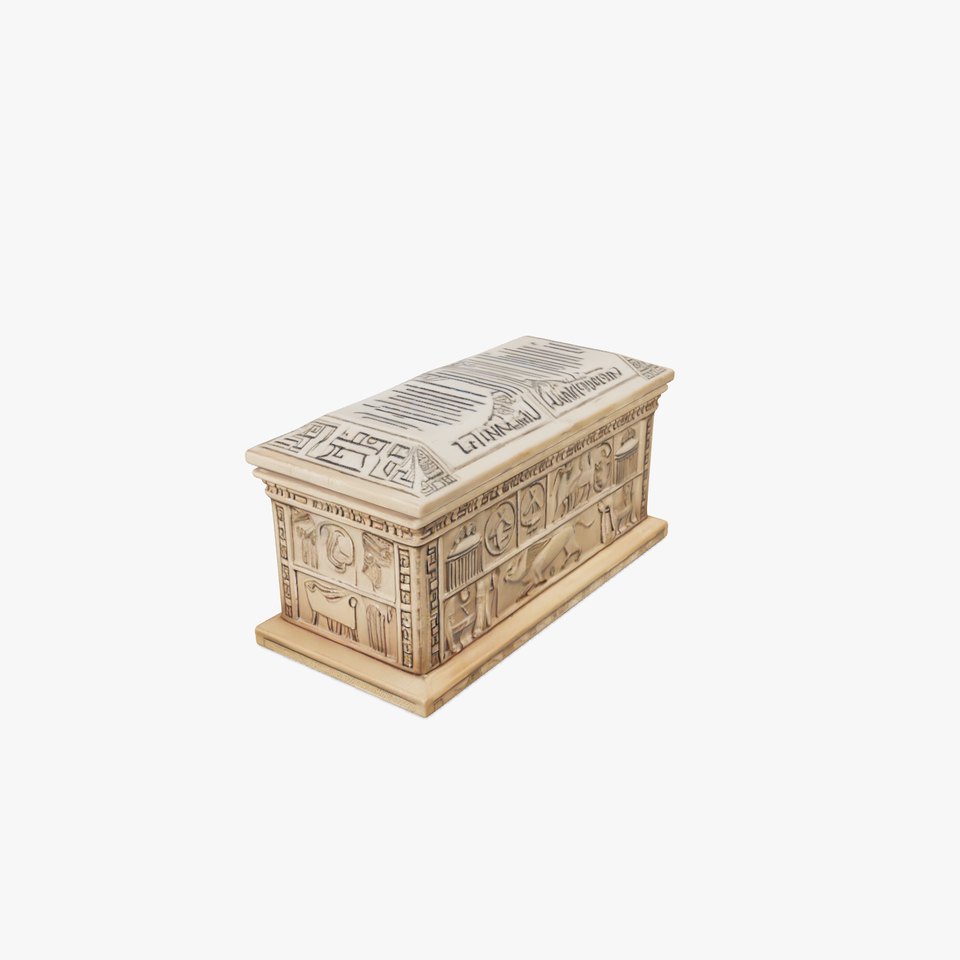 Ancient Sarcophagus D Model Pack with Hieroglyphic Details